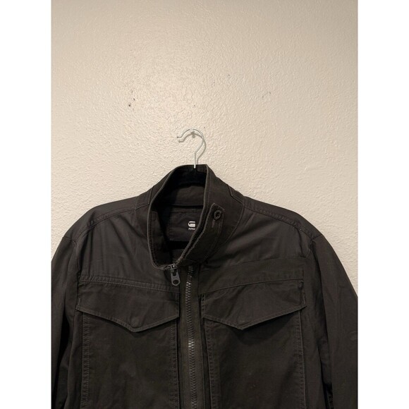G-Star Vodan Army Jacket Charcoal Gray Men’s Size M Cargo Utility Canvas - Picture 4 of 11
